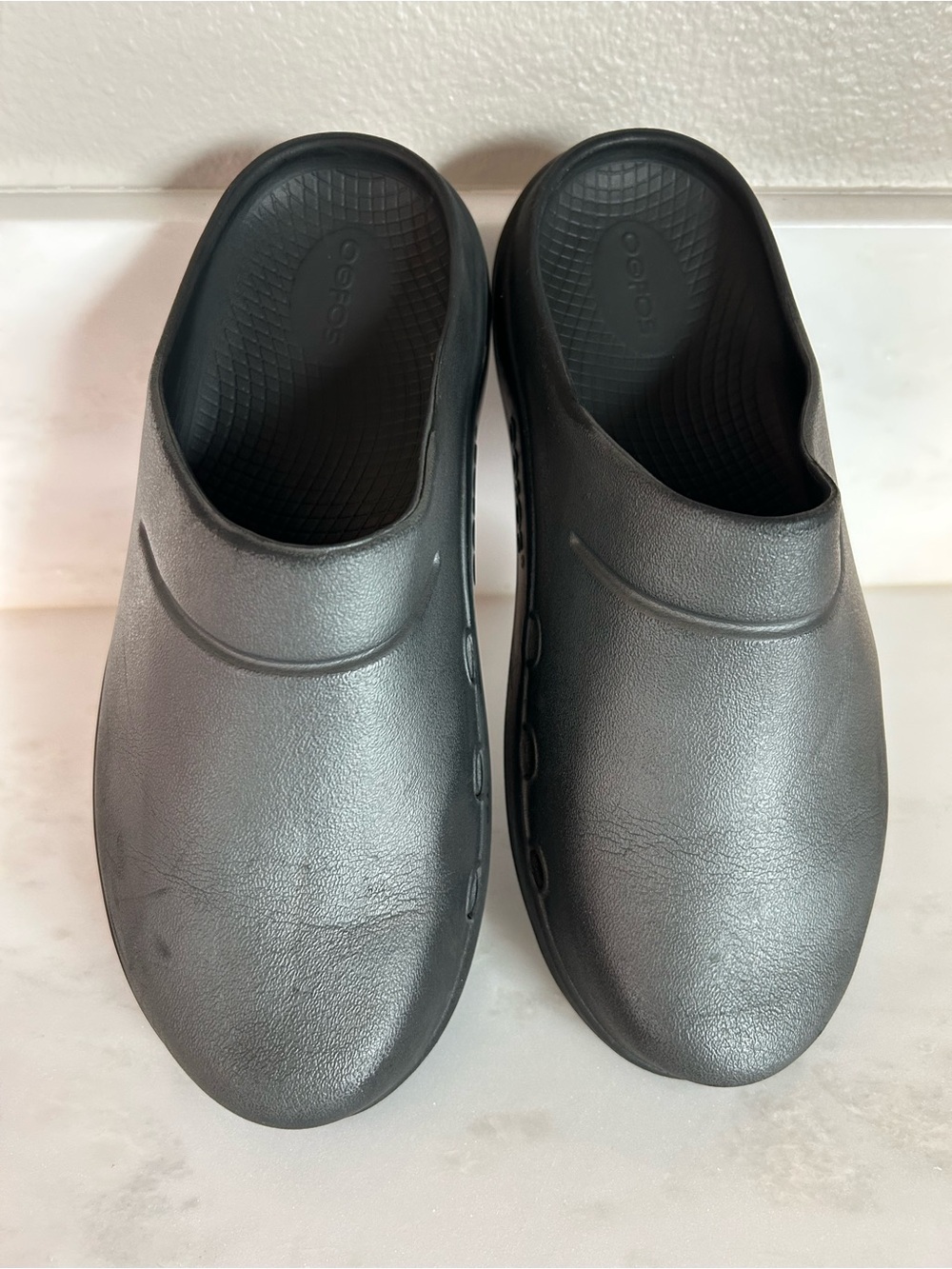 OOFOS OOcloog Recovery Black Clogs Womens Size 9/Mens 7